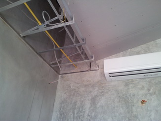 งานกระจก ฝ้า เพดาน.