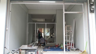 งานกระจก ฝ้า เพดาน.